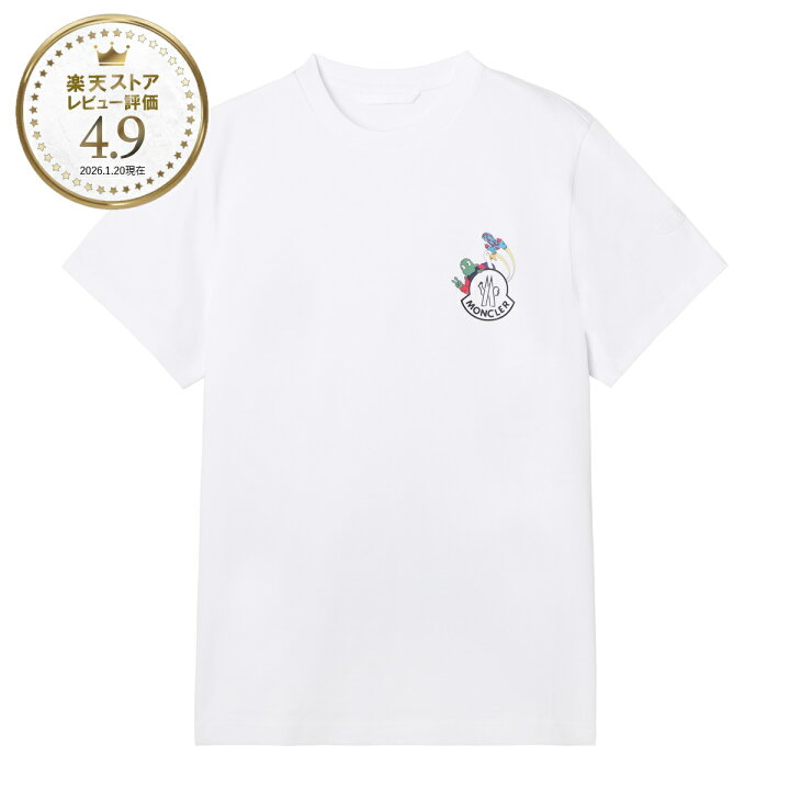 楽天市場】モンクレール MONCLER クルーネックTシャツ ホワイト メンズ 