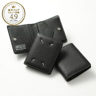 メゾンマルジェラ Maison Margiela 2つ折り財布 小銭入れ付き ブラック レディース WALLET CLIP 2【返品…