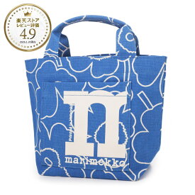 【アウトレット】マリメッコ marimekko トートバッグ ブルー レディース 094152 580 Mono Mini Tote Piirto Unikko bag【返品送料無料】