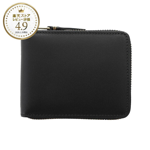 コム デ ギャルソン COMME des GARCONS 2つ折り財布 小銭入れ付き ブラック メンズ レディース CLASSIC LEATHER WALLET【返品送料無料】[2026SS]