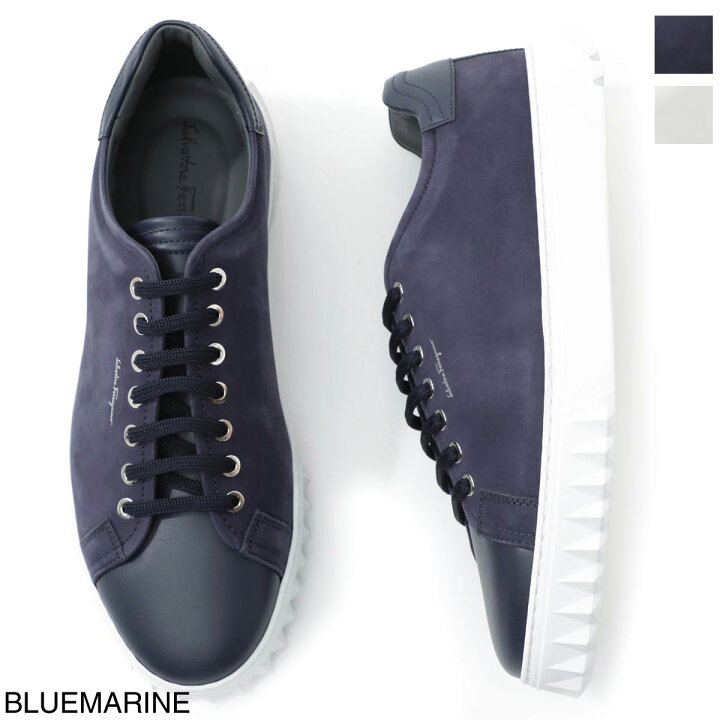 楽天市場 サルヴァトーレフェラガモ Salvatore Ferragamo スニーカー メンズ シューズ 靴 カジュアル 大きいサイズあり Cube 02a8 Bluemarine Nubuck Calf Sneaker あす楽対応 関東 返品送料無料 ラッピング無料 モダンブルー楽天市場店