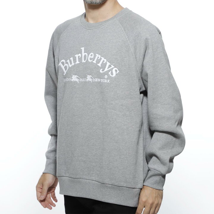 楽天市場 バーバリー Burberry スウェット グレー メンズ カットソー カジュアル トップス Palegrey Melange Battarni あす楽対応 関東 返品送料無料 ラッピング無料 モダンブルー楽天市場店
