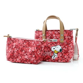 キャスキッドソン Cath Kidston トートバッグ2WAY レッド レディース ギフト プレゼント コラボ ピーナッツ 105234916559102 PEANUTS LOVE Paper Ditsy ペーパーディッツィ【あす楽対応_関東】【返品送料無料】【ラッピング無料】