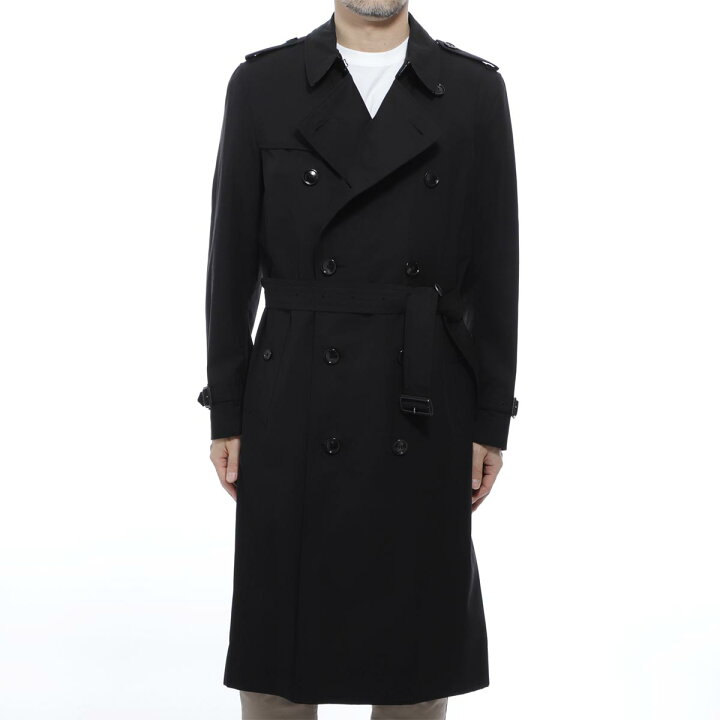 楽天市場 アウトレット ラスト1点 バーバリー Burberry トレンチコート ブラック メンズ コート クラシック Black Kensington Long ケンジントン ロング 返品送料無料 ラッピング無料 モダンブルー楽天市場店