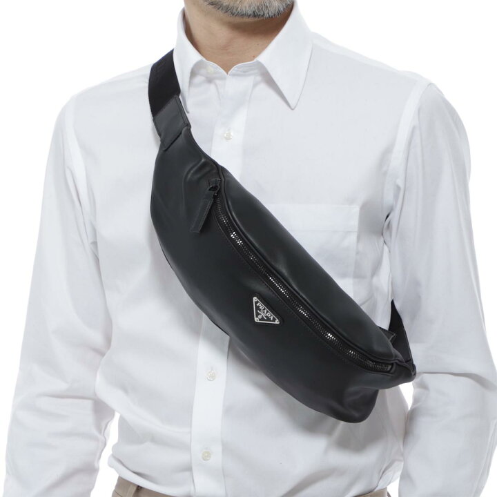 楽天市場 プラダ Prada ベルトバッグ ボディバッグ ブラック メンズ ギフト プレゼント レザー 2vl010 Volo 2bya F0002 Grace Lux あす楽対応 関東 返品送料無料 ラッピング無料 モダンブルー楽天市場店