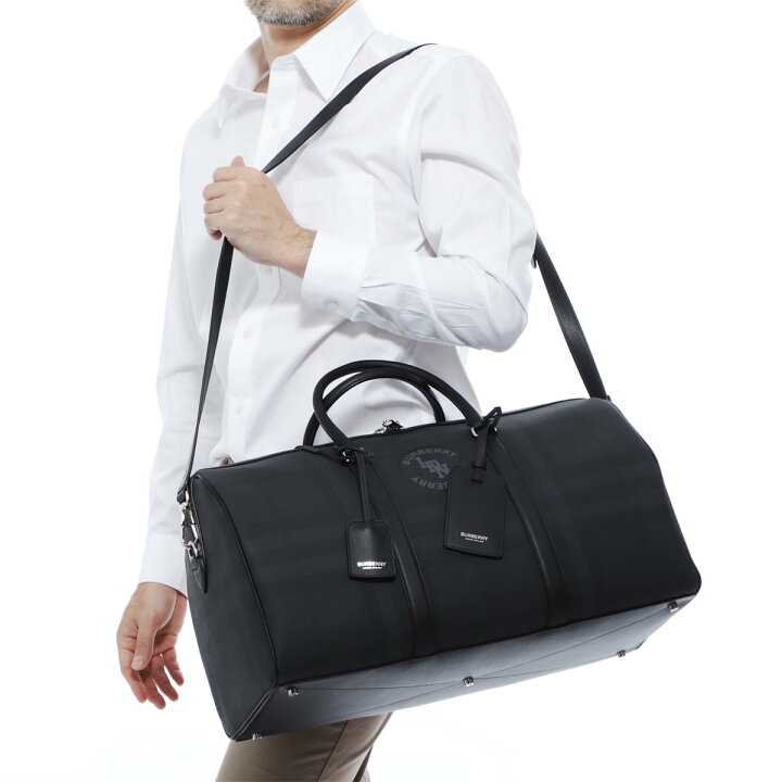 楽天市場 バーバリー Burberry ボストンバッグ グレー メンズ Darkcharcoal Logo Graphic London Check Leather Hold All あす楽対応 関東 返品送料無料 ラッピング無料 モダンブルー楽天市場店