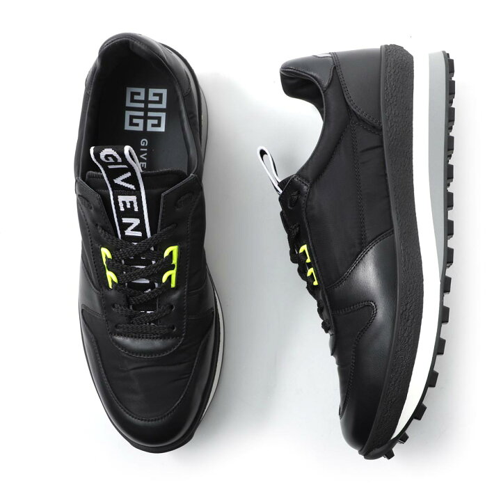 楽天市場 アウトレット ラスト1点 ジバンシー Givenchy スニーカー レザースニーカー ブラック メンズ 大きいサイズあり Bh0019h06y 001 Runner Sneaker ランナー スニーカー あす楽対応 関東 返品送料無料 ラッピング無料 モダンブルー楽天市場店