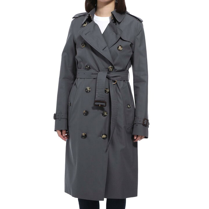 楽天市場 アウトレット バーバリー Burberry トレンチコート グレー レディース Midgrey Kensington ケンジントン ロング あす楽対応 関東 返品送料無料 ラッピング無料 モダンブルー楽天市場店