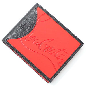クリスチャンルブタン Christian Louboutin 2つ折り 財布 レッド メンズ 3195052 h734 loubi black COOLCARD WALLET【返品送料無料】【ラッピング無料】