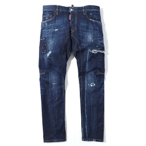 【アウトレット】ディースクエアード DSQUARED2 ジーンズ ブルー メンズ s74lb0714 s30342 470 TIDY BIKER JEAN ティディー バイカー【あす楽対応_関東】【返品送料無料】【ラッピング無料】