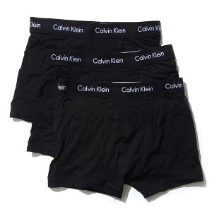 カルバンクライン Calvin Klein ボクサーパンツ 3枚セット ブラック メンズ nu2665 001 black 3 LOW RISE TRUNK【あす楽対応_関東】【返品交換不可】【ラッピング無料】