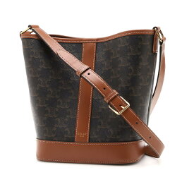 セリーヌ CELINE バケットバッグ ショルダーバッグ ブラウン レディース 19144 2cas 04lu Small TRIOMPHE CANVAS【返品送料無料】[2025AW]