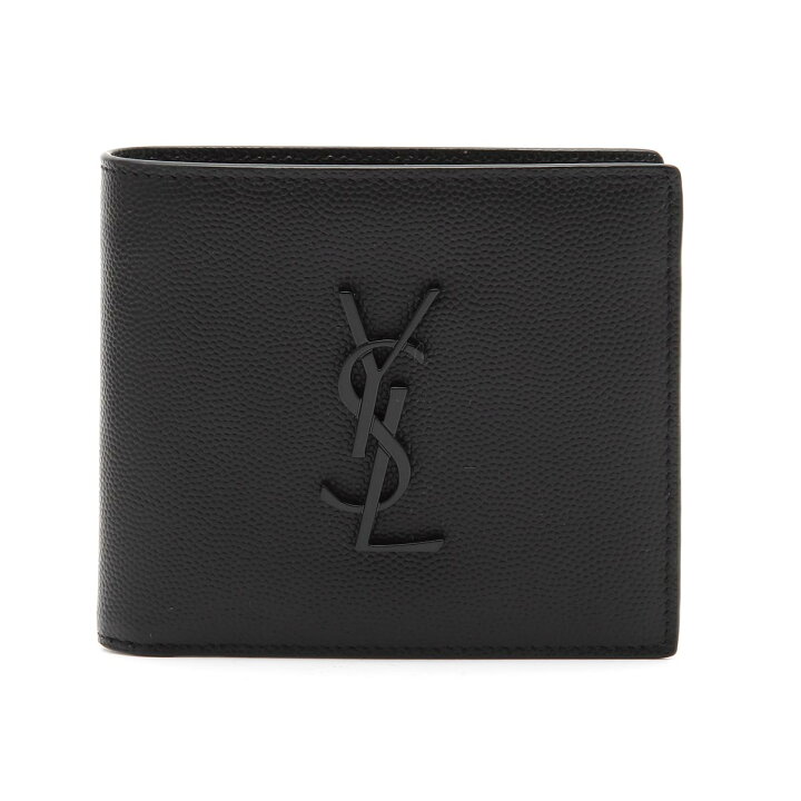 楽天市場】サンローラン SAINT LAURENT 2つ折り財布 ブラック メンズ 
