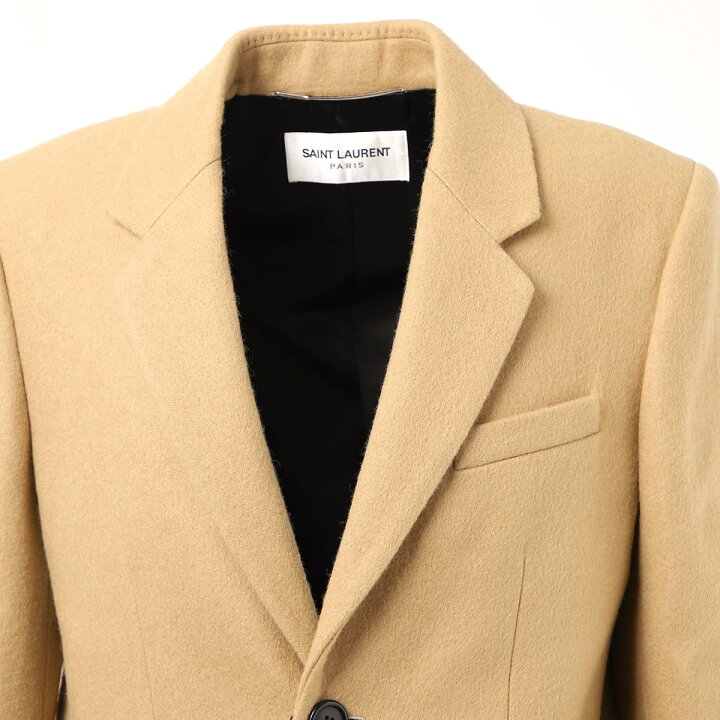 楽天市場 アウトレット ラスト1点 サンローランパリ Saint Laurent Paris チェスターコート ベージュ メンズ 6273 Y1b73 2630 あす楽対応 関東 返品送料無料 ラッピング無料 モダンブルー楽天市場店