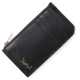 サンローラン SAINT LAURENT カードケース ブラック 629899 02g0w 1000 TINY MONOGRAM KING PALM【返品送料無料】[2023AW]