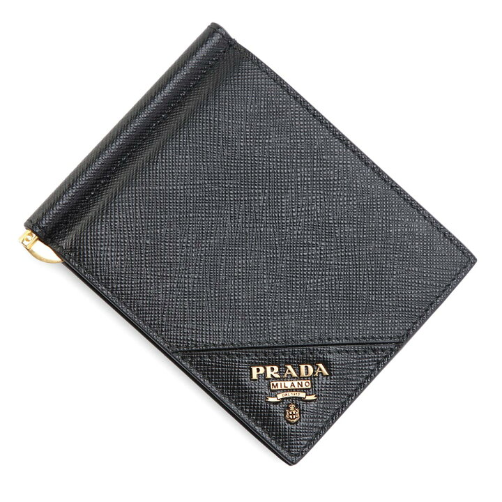 楽天市場】プラダ PRADA マネークリップ ブラック メンズ 2mn077 qme  