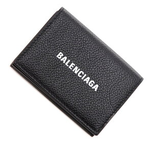 バレンシアガ BALENCIAGA 3つ折り財布 小銭入れ付き ブラック メンズ 594312 1izi3 1090 CASH MINI WALLET【あす楽対応_関東】【返品送料無料】【ラッピング無料】