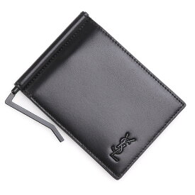 サンローラン SAINT LAURENT マネークリップ ブラック メンズ 607738 1jb0u 1000 TINY MONOGRAM BILL CLIP WALLET【返品送料無料】