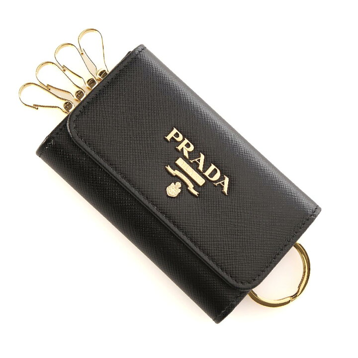 楽天市場】プラダ PRADA キーケース ブラック レディース 1pg004 qwa 