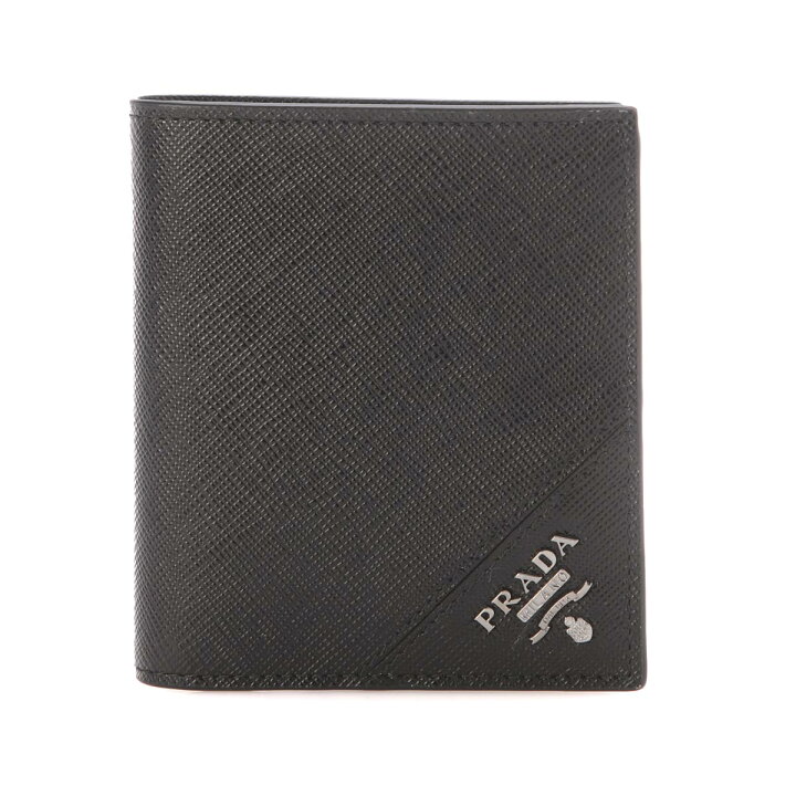 楽天市場】プラダ PRADA 2つ折り財布 ブラック メンズ 2mo004 qme 