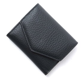 メゾンマルジェラ Maison Margiela 3つ折り財布 小銭入れ付き ブラック レディース s56ui0136 p0399 t8013【あす楽対応_関東】【返品送料無料】【ラッピング無料】