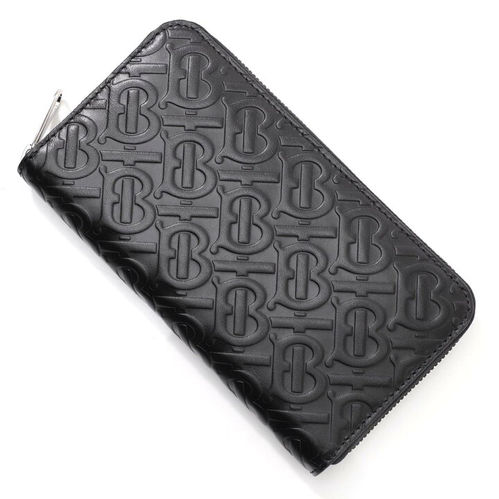 楽天市場 6 28 9 59まで 5 Offクーポン対象 バーバリー Burberry ラウンドファスナー 財布 ブラック メンズ Black Monogramed Leather Lg Zig Zip Around Wallet あす楽対応 関東 返品送料無料 ラッピング無料 22ss モダンブルー楽天市場店