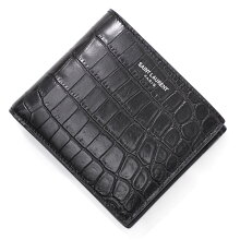 【アウトレット】サンローラン SAINT LAURENT 2つ折り財布 小銭入れ付き ブラック メンズ 396303 dzede 1000 EAST/WEST【返品送料無料】[2024SS][outnew]