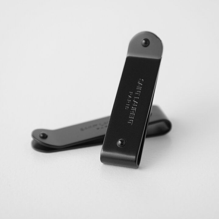 楽天市場】サンローラン SAINT LAURENT マネークリップ ブラック  