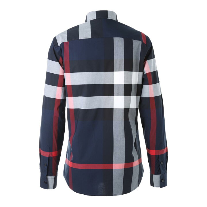 楽天市場】バーバリー BURBERRY 長袖 シャツ ブルー 8018111 navy ip 