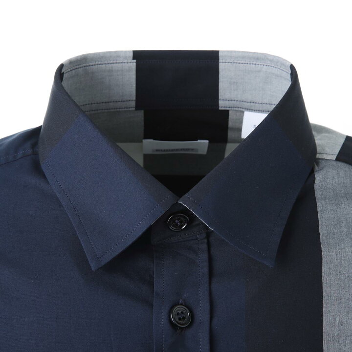 楽天市場】バーバリー BURBERRY 長袖 シャツ ブルー 8018111 navy ip 