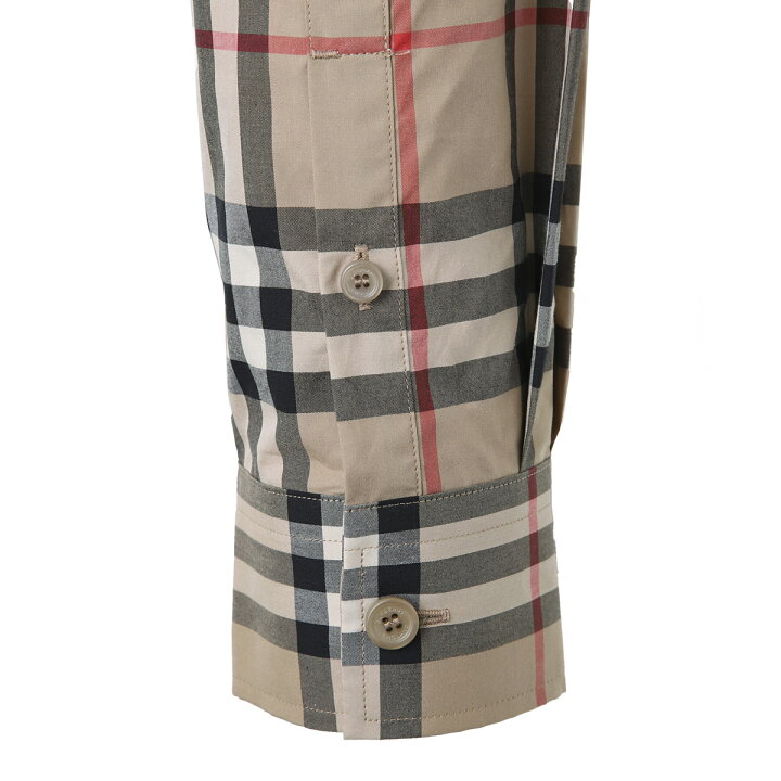 楽天市場】バーバリー BURBERRY 長袖レギュラーカラーシャツ ベージュ 