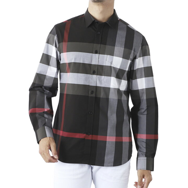 BURBERRY グレー 長袖シャツ US 4