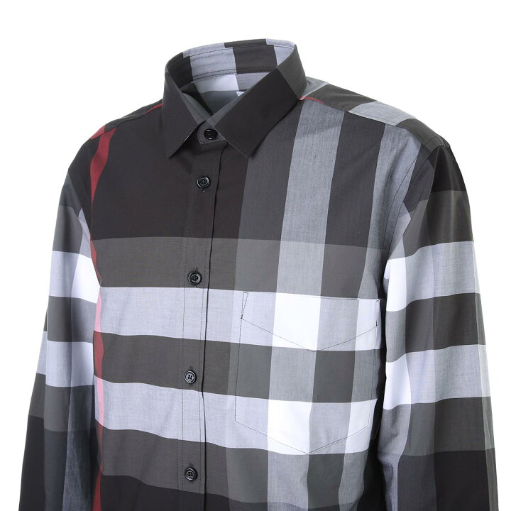 BURBERRY グレー 長袖シャツ US 4