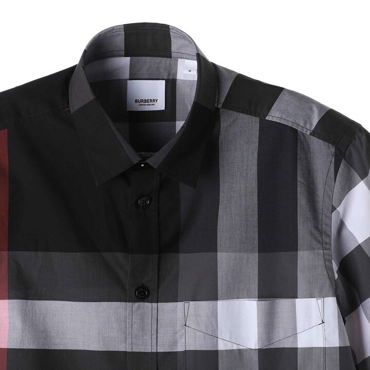 楽天市場】バーバリー BURBERRY 半袖 シャツ グレー 8025607 charcoal  