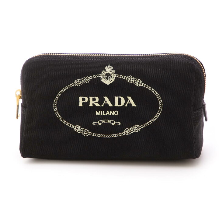 楽天市場】【アウトレット】プラダ PRADA ポーチ ブラック 1na693 20l  