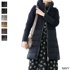 ヘルノ HERNO ダウンコート レディース 大きいサイズあり pi0848d 39601 9290 DIAGONAL WOOL AND NUAGE PARKA【返品送料無料】【ラッピング無料】