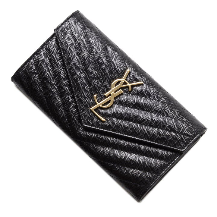 楽天市場】サンローラン SAINT LAURENT 長財布 小銭入れ付き ブラック  