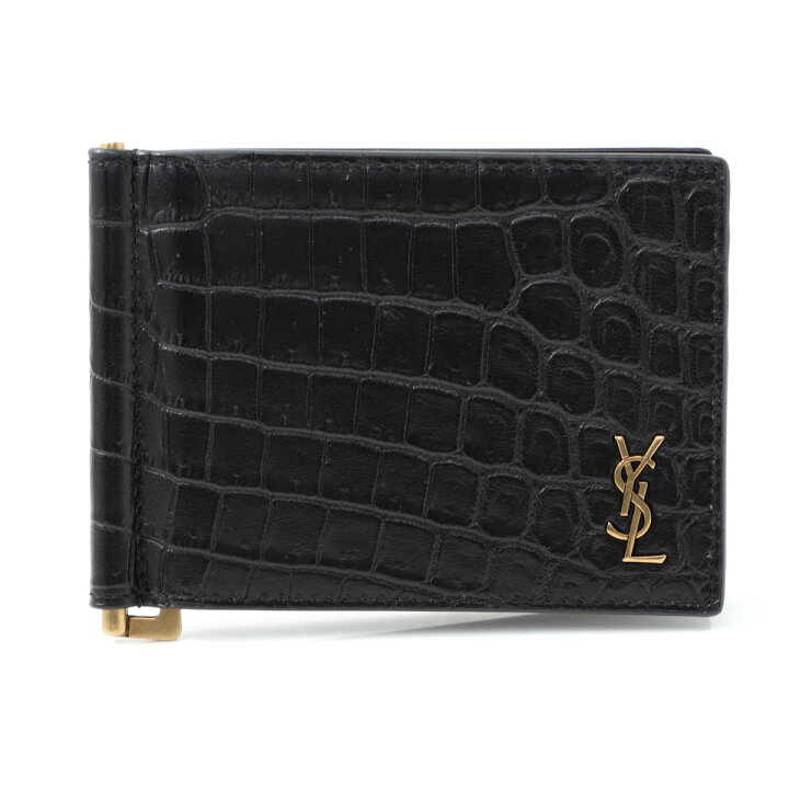 楽天市場】サンローラン SAINT LAURENT マネークリップ ブラック  