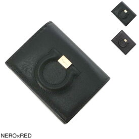 フェラガモ FERRAGAMO (Salvatore Ferragamo) 2つ折り財布 小銭入れ付き レディース 22d514 0704941 nero【返品送料無料】【ラッピング無料】[2024SS]