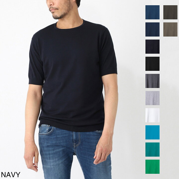 楽天市場】ジョンスメドレー JOHN SMEDLEY クルーネック半袖ニット 