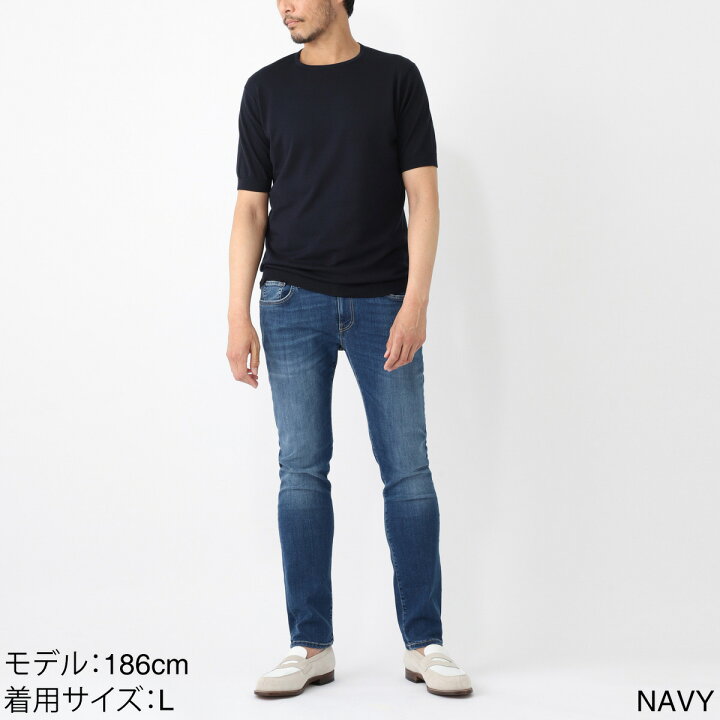 楽天市場】ジョンスメドレー JOHN SMEDLEY クルーネック半袖ニット 