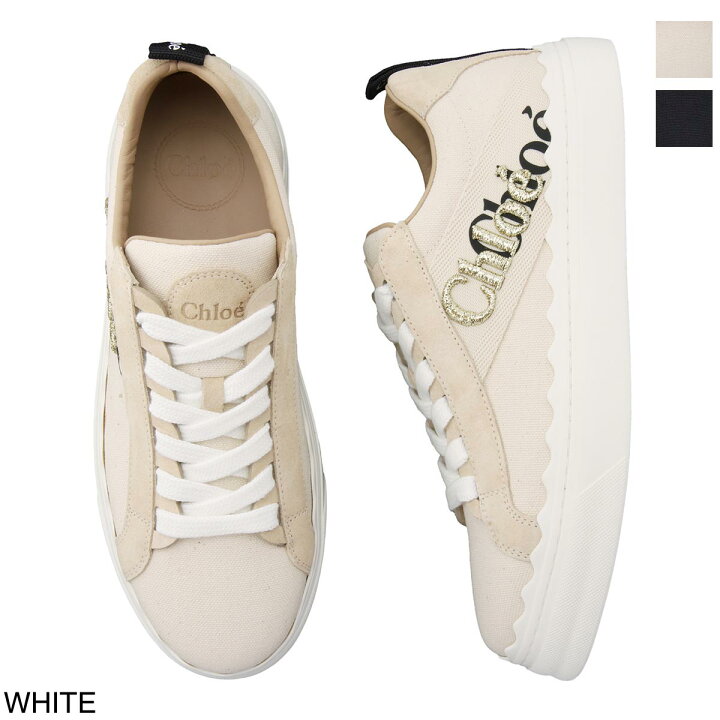 楽天市場】クロエ Chloe スニーカー レディース chc21u108q7 101 white  