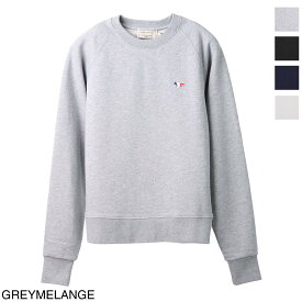 メゾンキツネ MAISON KITSUNE スウェット トレーナー ラグランスリーブ レディース fw00308km0001 greymelange TRICOLOR FOX PATCH ADJUSTED SWEATSHIRT【返品送料無料】【ラッピング無料】