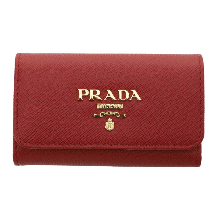 楽天市場】プラダ PRADA キーケース レッド レディース 1pg004 qwa  