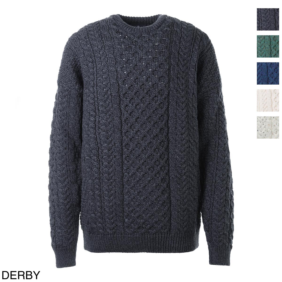 【アウトレット】アランウーレンミルズ aran WOOLLEN MILLS クルーネック セーター a823 070【返品送料無料】