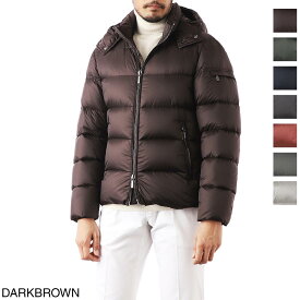 ムーレー MOORER フード付き ダウンジャケット メンズ 大きいサイズあり brett sh darkbrown BRETT-SH【返品送料無料】