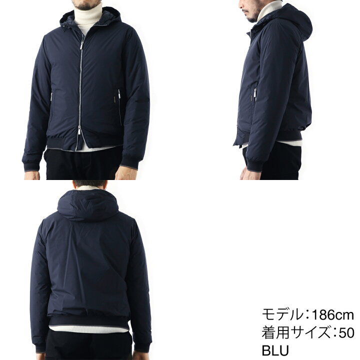 楽天市場】ムーレー MOORER ダウンブルゾン フーデッドブルゾン メンズ 
