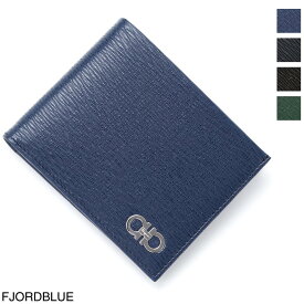 フェラガモ FERRAGAMO (Salvatore Ferragamo) 2つ折り財布 小銭入れ付き 66a065 0685985 fjordblue【返品送料無料】[2023AW]