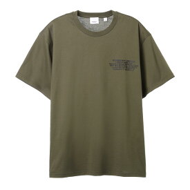 【アウトレット】バーバリー BURBERRY クルーネック Tシャツ グリーン メンズ 8043129 darkolive LOCATIONPRINT COTTON OVERSIZE T-SHIRT【返品送料無料】