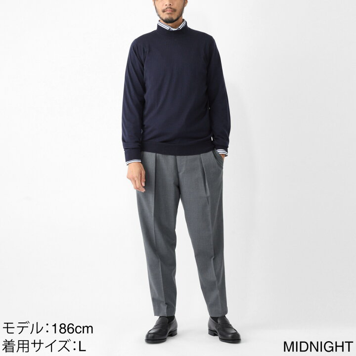 楽天市場】ジョンスメドレー JOHN SMEDLEY モックネック ニット メンズ 
